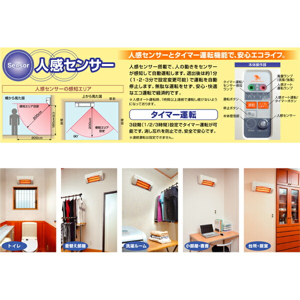 楽天市場】高須産業 涼風 暖房機 ヒーター 脱衣所 洗面所 トイレ 小