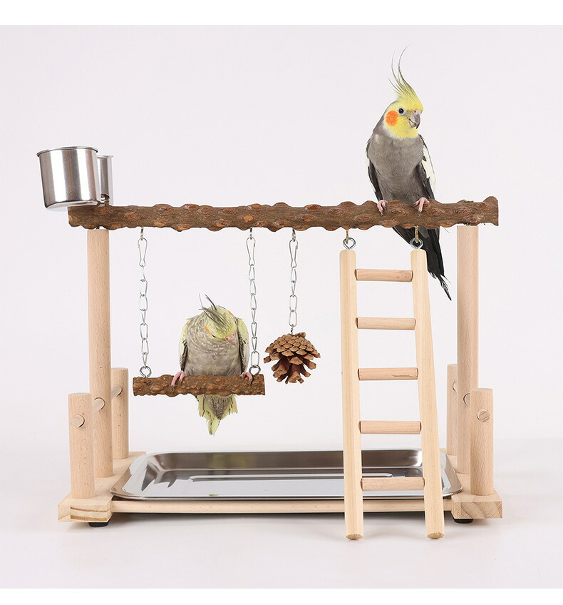 楽天市場】 インコ 遊び場 バード アスレチック 玩具 スタンド 止まり