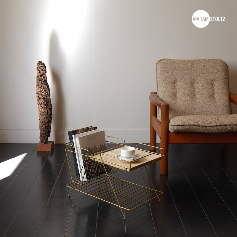楽天市場】Madam Stoltz サイドテーブル マガジンラック 北欧 おしゃれ