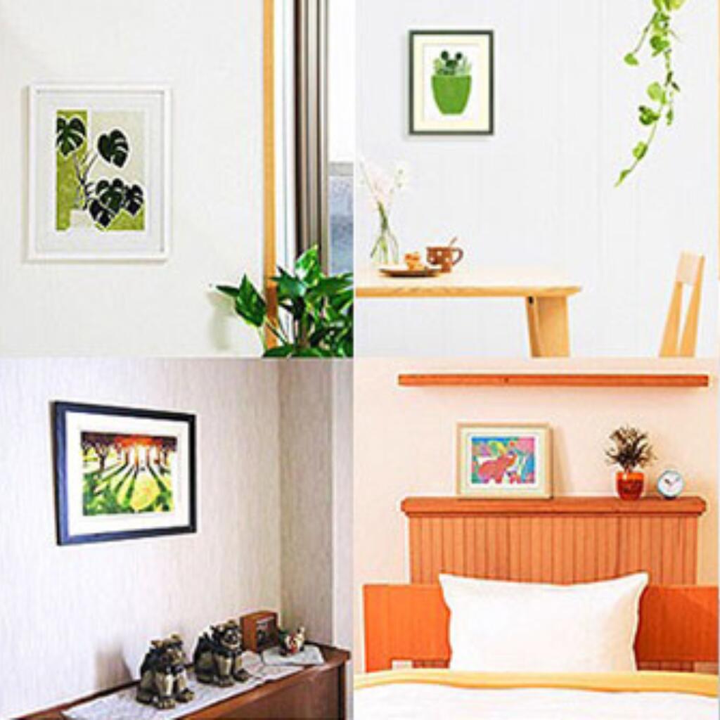 楽天市場】絵画 庭のサフィニア3色 額入り版画 花の絵 和モダン 壁掛け