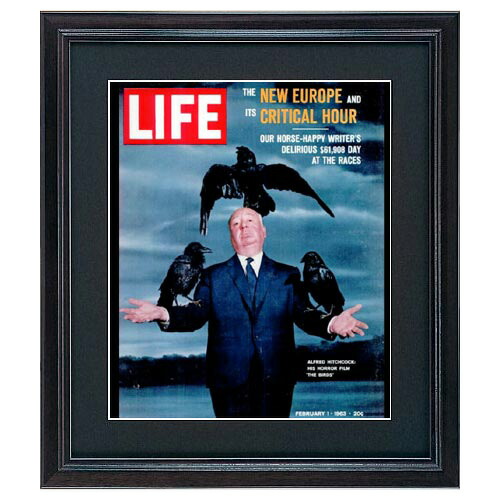 楽天市場】【ミニアート】ヒッチコック 鳥 ポスター ミニ 小さめアート