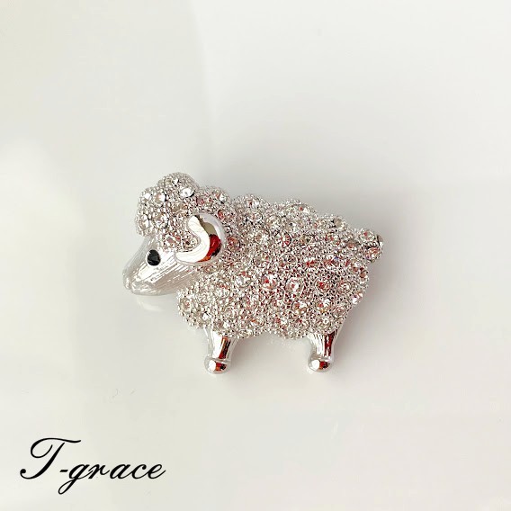 楽天市場】【送料無料】ひつじ ブローチ おしゃれ 動物 羊 ヒツジ