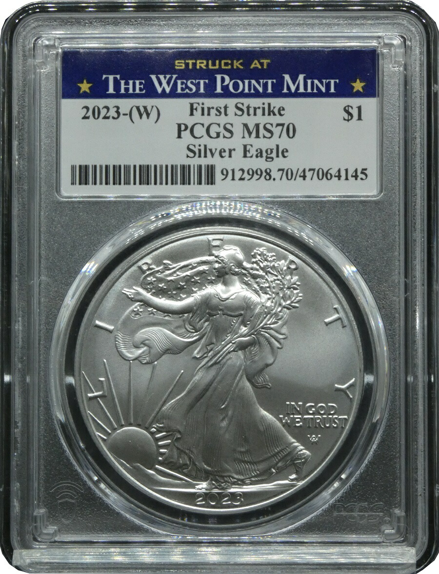 楽天市場】【わけあり品】2023年 PCGS MS70 イーグル銀貨 アメリカ