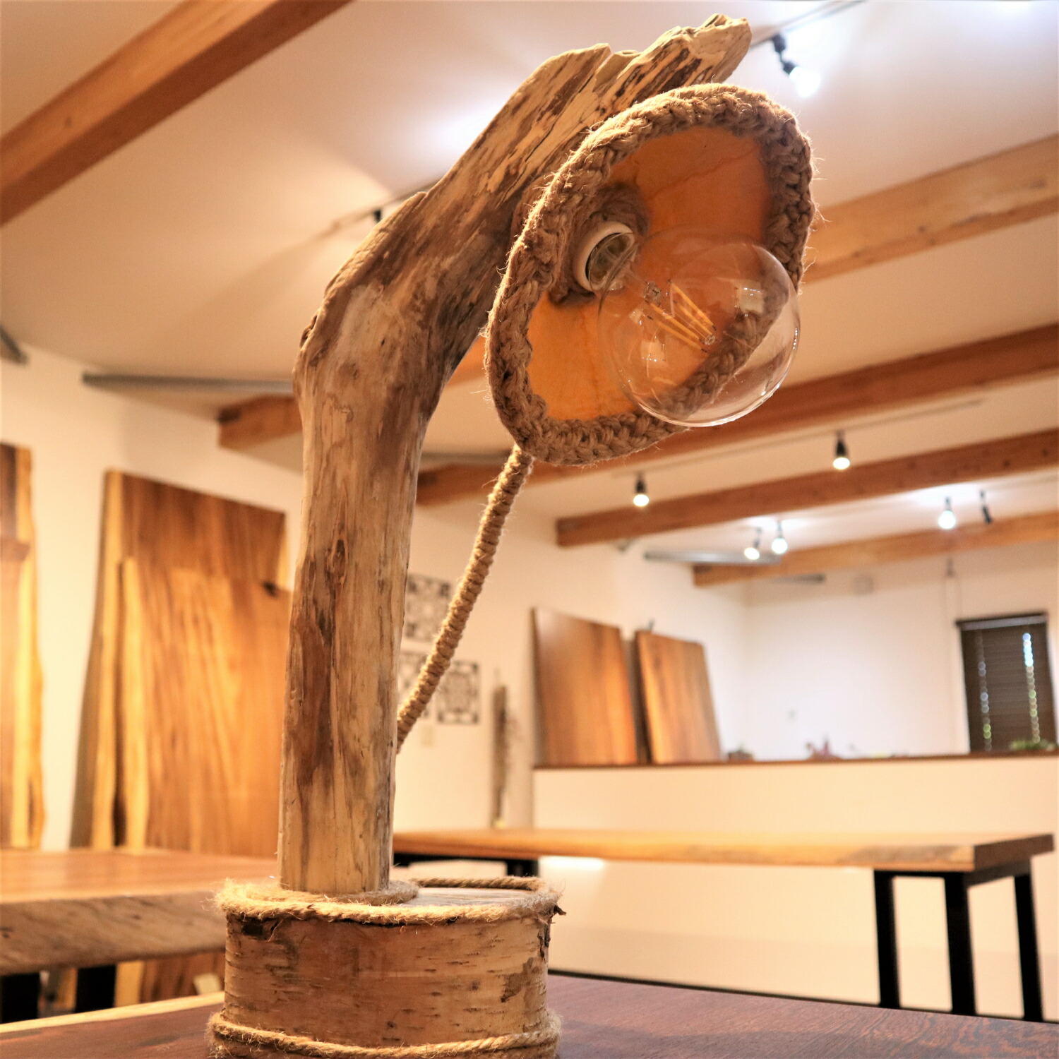 楽天市場】ハンドメイド 流木 インテリア オブジェ 照明 アート 手作り