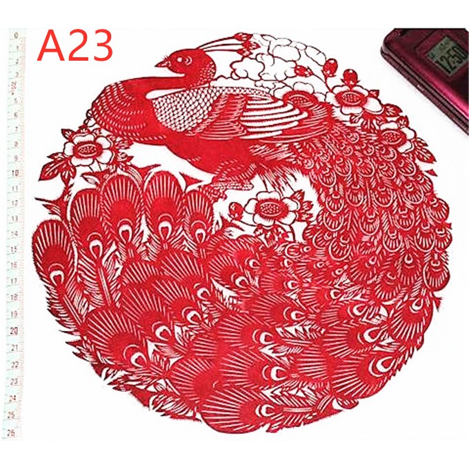 楽天市場】切り絵・中国剪紙 中国民俗品 民間芸術切り紙細工 丸型 中国