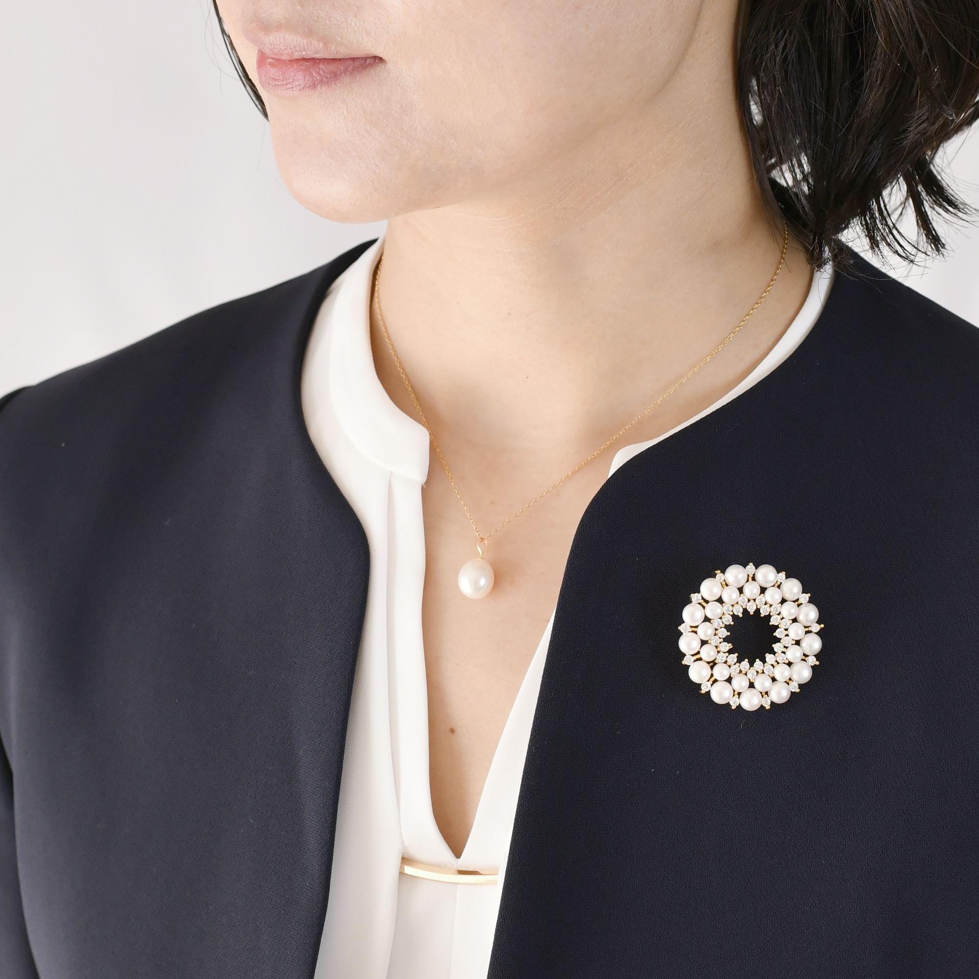 楽天市場】ペンダントトップ パール ペンダント 18金 K18 10mm 本真珠