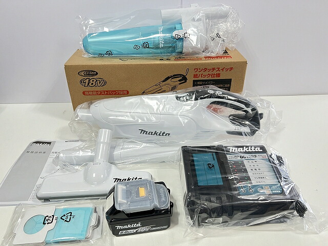 楽天市場】☆サイクロン付き！□マキタ 充電式クリーナー CL182FD白+