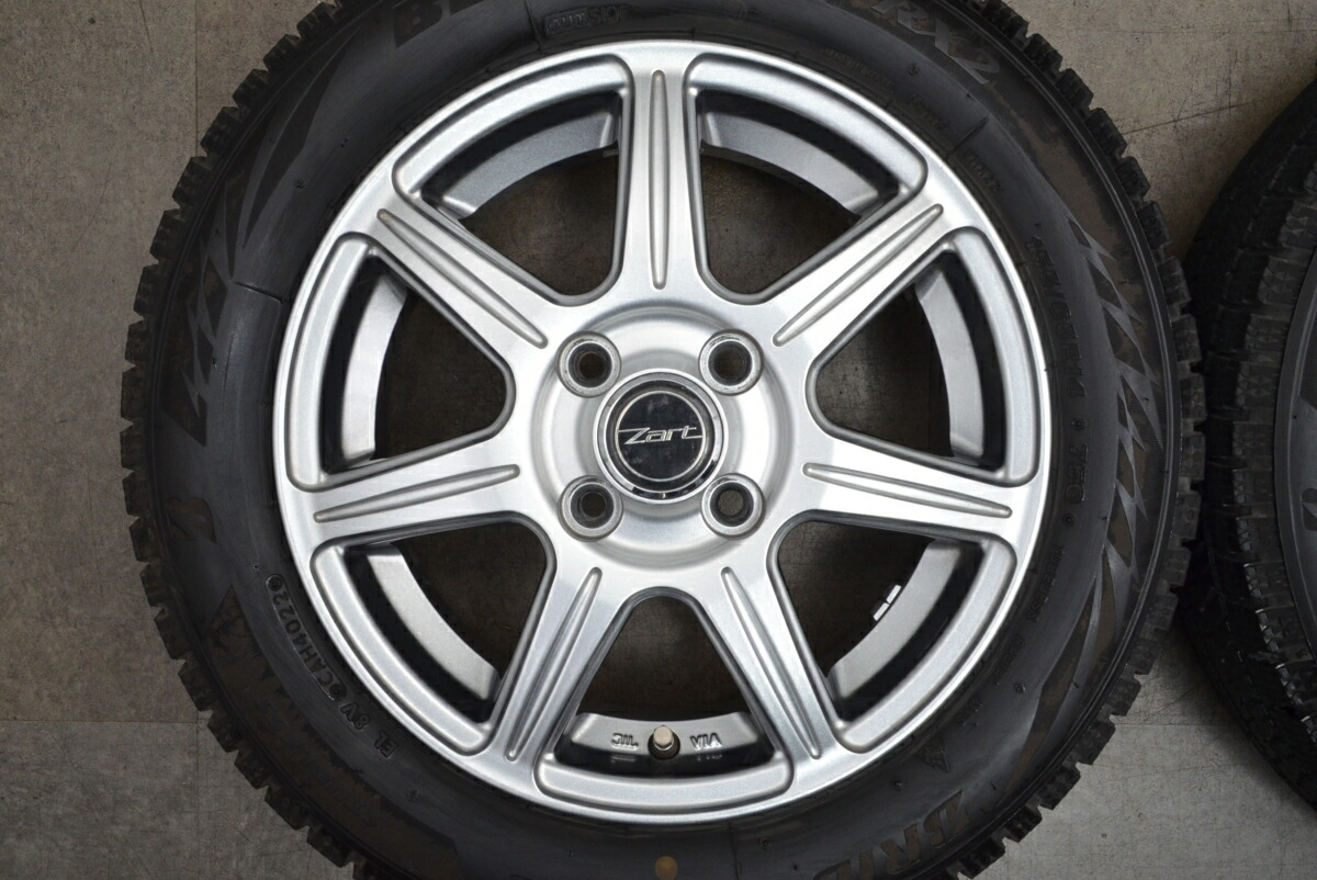 楽天市場】中古 Zart スタッドレスタイヤホイールセット 4本セット 14