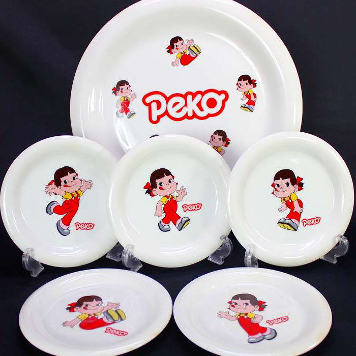 楽天市場】ペコちゃんソーサーセット【未使用】不二家 ペコちゃん ポコ