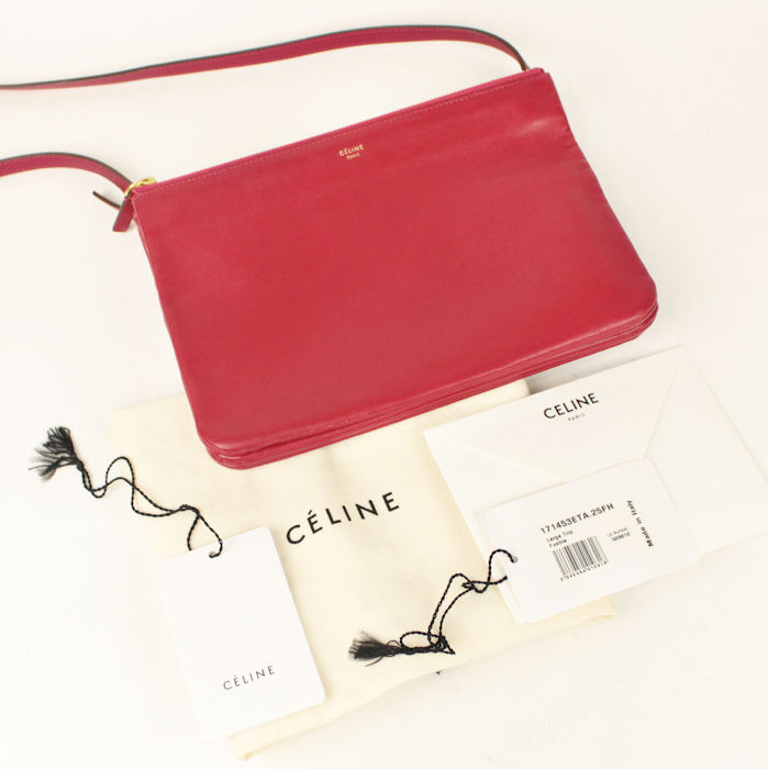 楽天市場】CELINE / セリーヌ トリオ ラージ 斜め掛け ショルダー