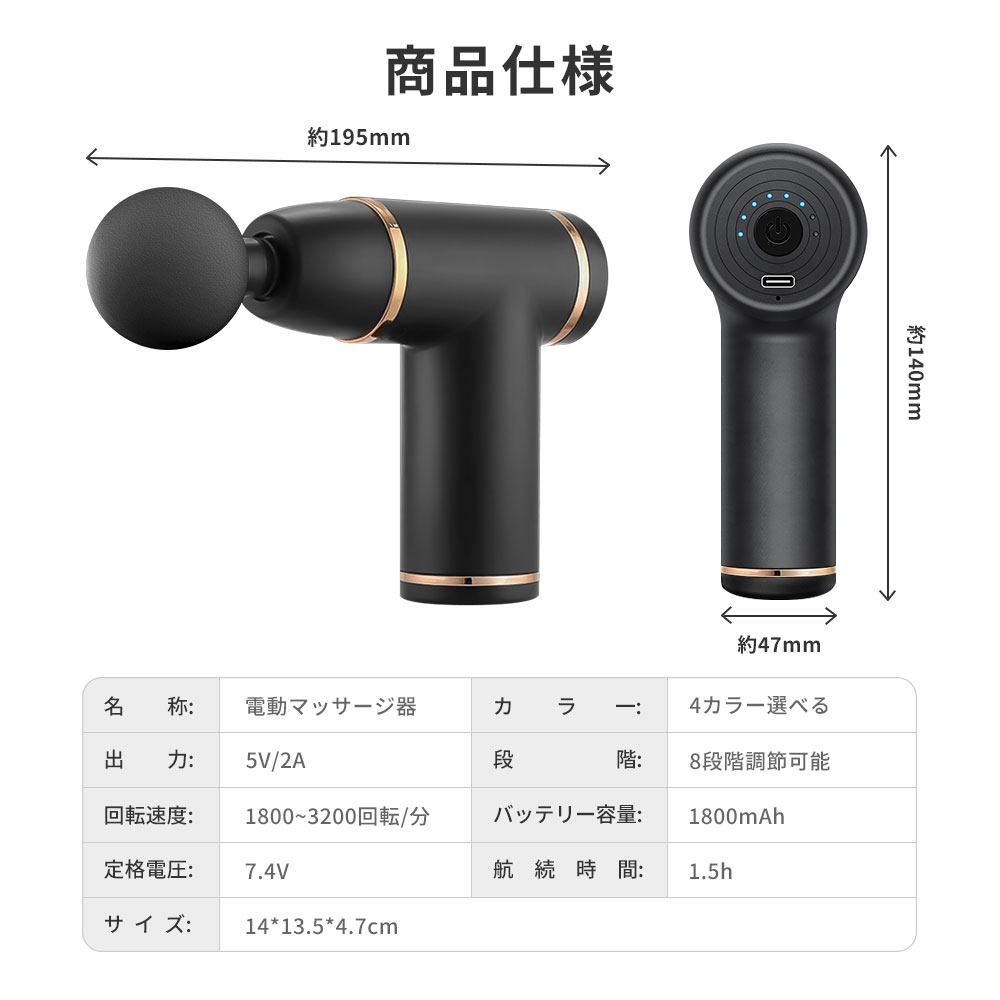 楽天市場】【期間限定10％OFF】 筋膜リリース マッサージガン プロ愛用