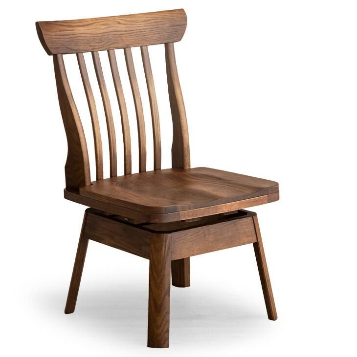 楽天市場】回転式 和モダン ダイニングチェア 天然木 オーク 回転