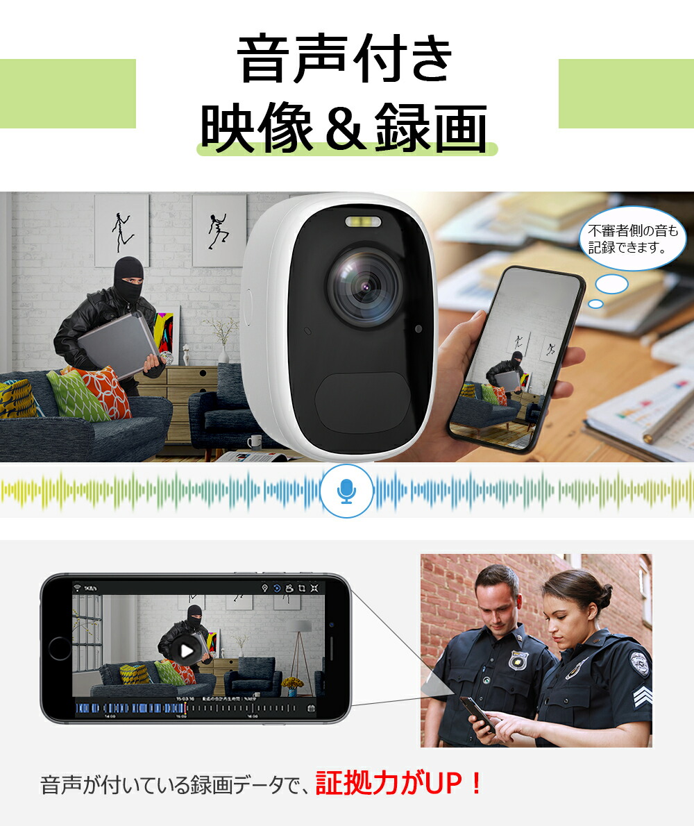 楽天市場】☆限定15％OFFクーポン！☆配線不要 ☆ネジ止め不要 防犯