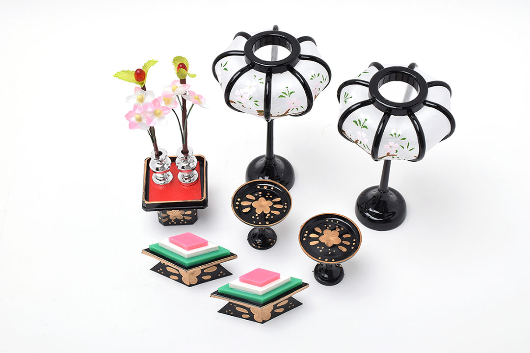 楽天市場】【送料無料】おひな様「平安」フルセット 卯三郎こけし 木製