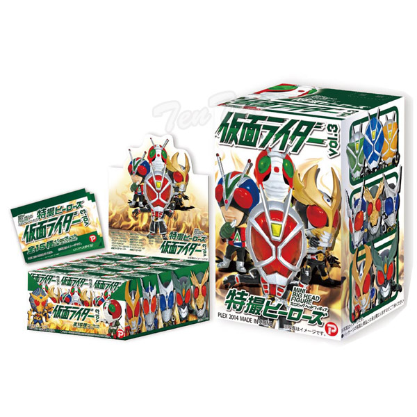 楽天市場】特撮ヒーローズ 仮面ライダー Vol.3 BOX ミニビッグヘッド