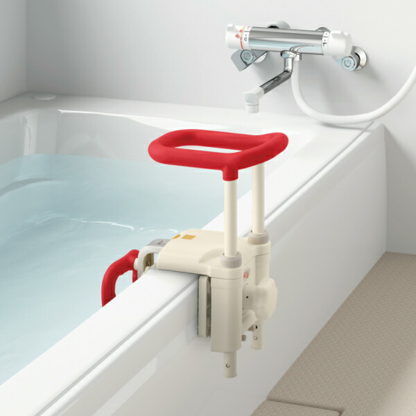 楽天市場】アロン化成 安寿 高さ調節付浴槽手すり 浴槽の出入りを安全