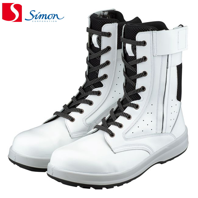 楽天市場】シモン 安全靴 WS33C付 白革 静電靴 | 熱中症対策 静電安全