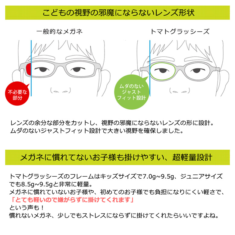 楽天市場】トマトグラッシーズ TJCC 8 48 キッズ メガネ TOMATO