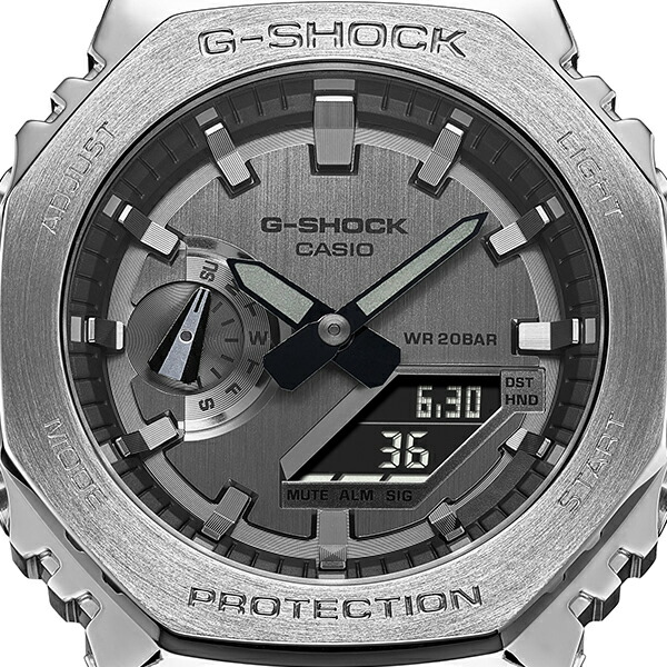 楽天市場】G-SHOCK 2100シリーズ シルバー メタルベゼル GM-2100-1AJF