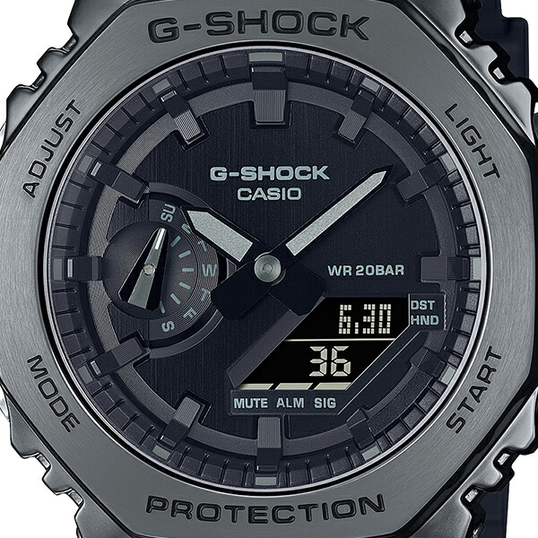 楽天市場】G-SHOCK メタルカバード ブラックアウト GM-2100BB-1AJF