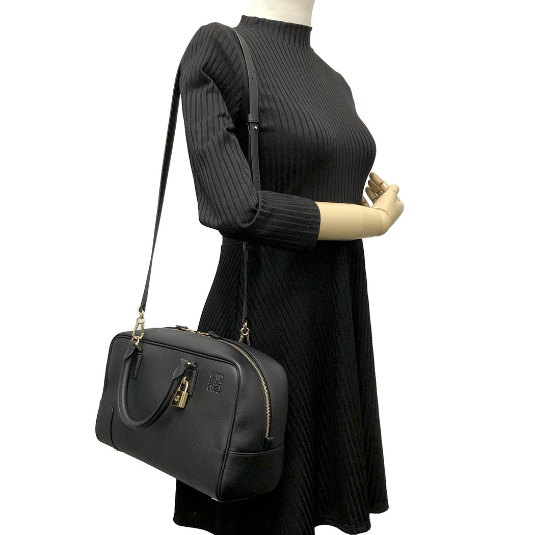 楽天市場】ロエベ アマソナ28 ナパカーフスキン ブラック 2WAY