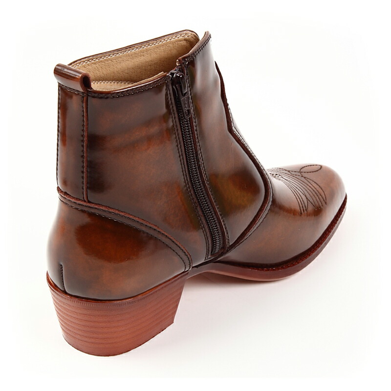 楽天市場】限定生産 幅広5E ウエスタンブーツ 本革 日本製 ショート