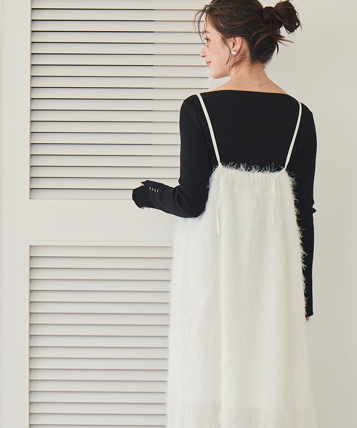 楽天市場】フリンジキャミソールワンピース ワンピース レディース