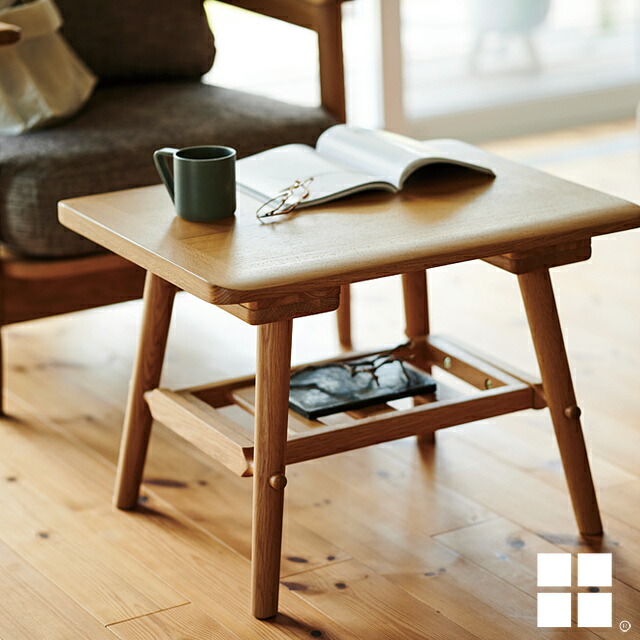 楽天市場】【送料無料】LT-60-N60 サイドテーブル ホワイトオーク モカ