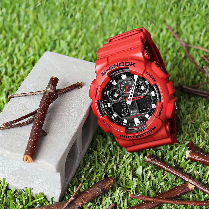 楽天市場】CASIO カシオ G-SHOCK Gショック ジーショック GA-100B-4