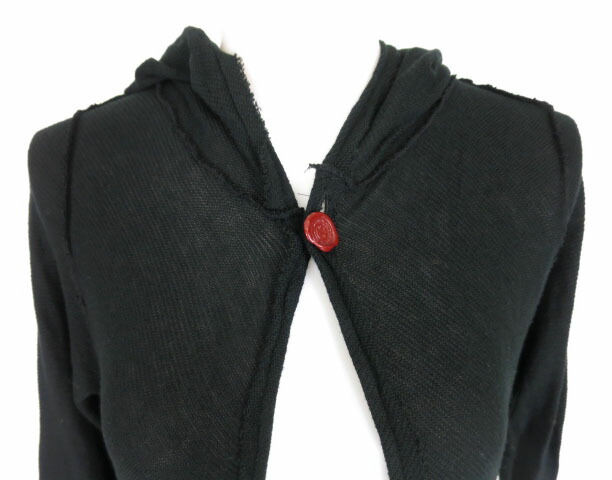 アリスアウアア アシンメトリー コットンニット カーディガン