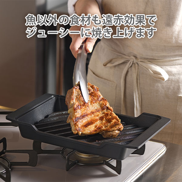 楽天市場】AUX オークス 大人の焼魚 炭グリル OTS8010【魚焼き器