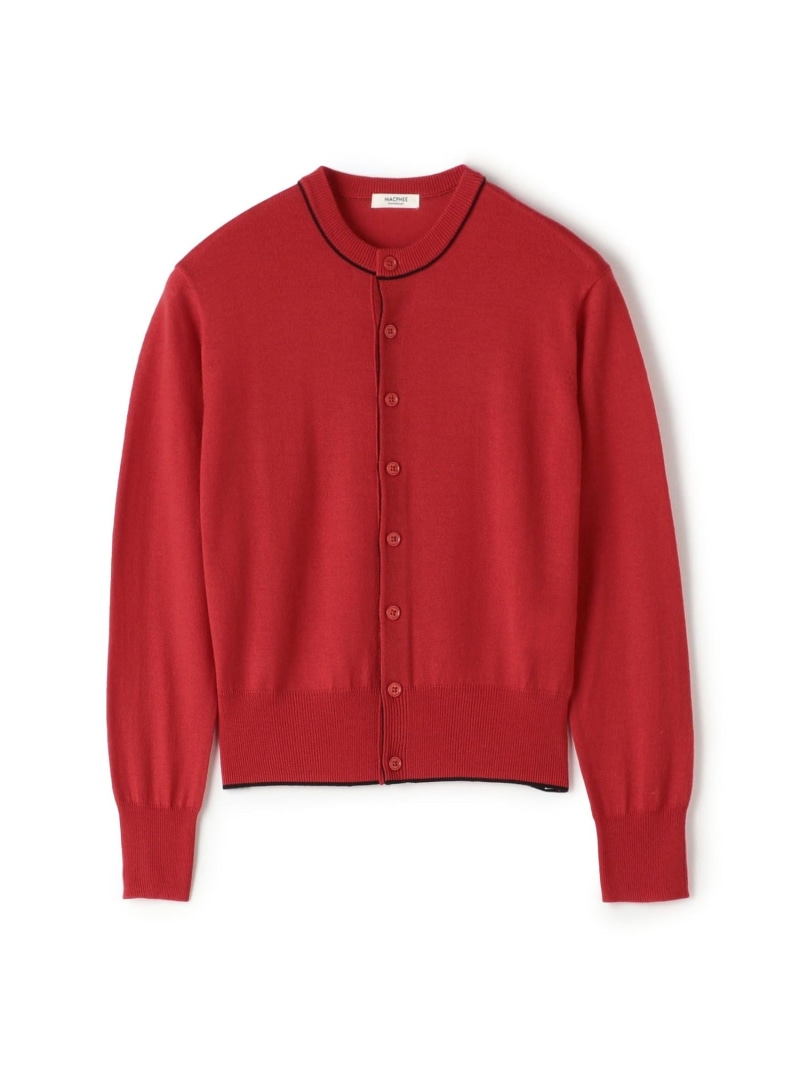 楽天市場】プレーンウール クルーネックカーディガン MACPHEE