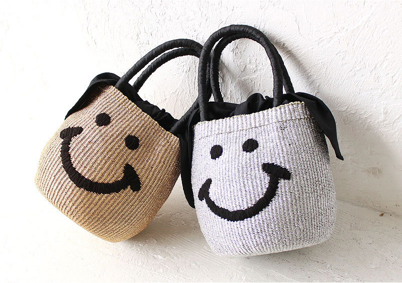 楽天市場】アジョリー バッグ かごバッグ かご メタリックスマイルカゴ