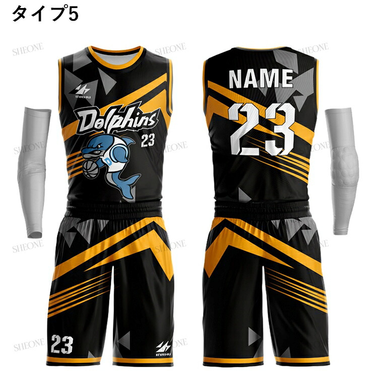 WEST WEAR バスケットボールユニフォーム 黒金 ストライプ 1 WEST WEAR