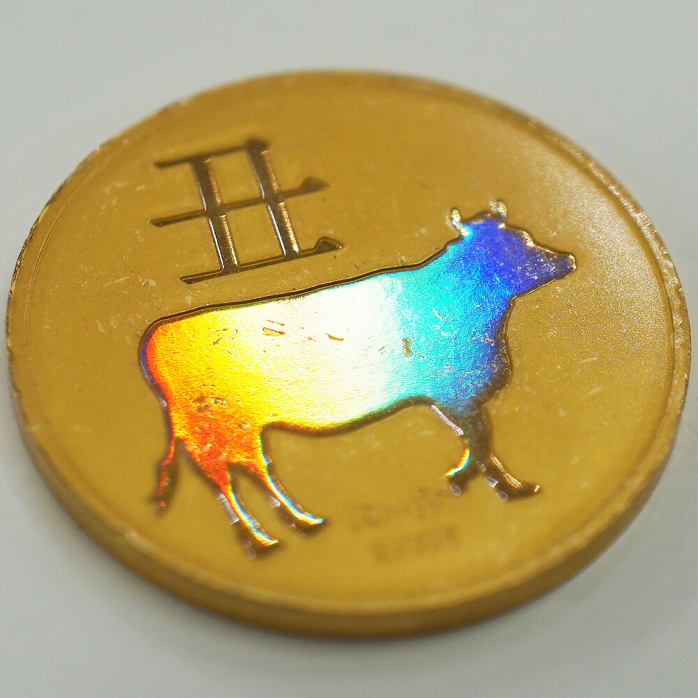 楽天市場】【中古B/標準】 メダル 純金干支 メダル 令和三年 丑 2021年