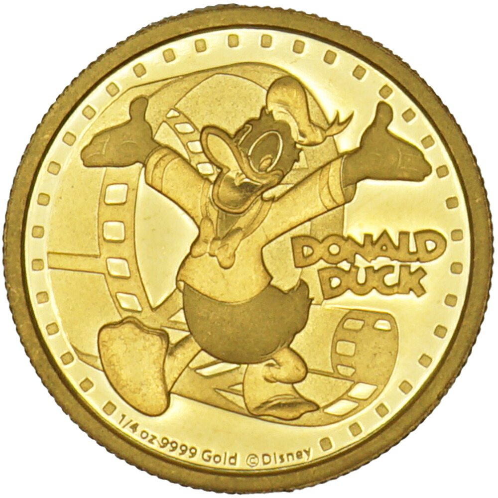 楽天市場】【中古B/標準】 貨幣 1/4oz 約7.7g ディズニー ドナルド