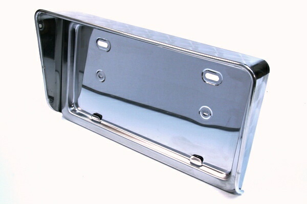 楽天市場】ウロコバイザー付 ナンバープレート枠 中型用 : トラック