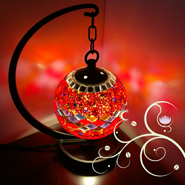 楽天市場】トルコモザイクランプS トルコ ランプ ベッドサイド