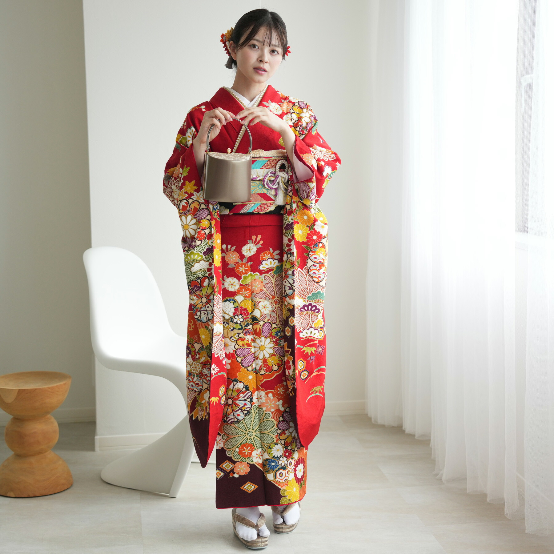 楽天市場】【レンタル】【振袖 正絹着物+正絹袋帯 21点セット 絵羽