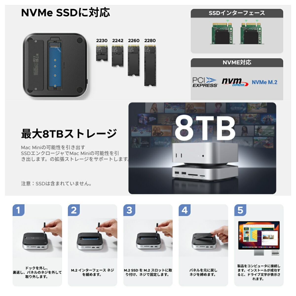 楽天市場】UGREEN Mac mini M4/M4 Pro 専用 USB-Cハブ & スタンド 10