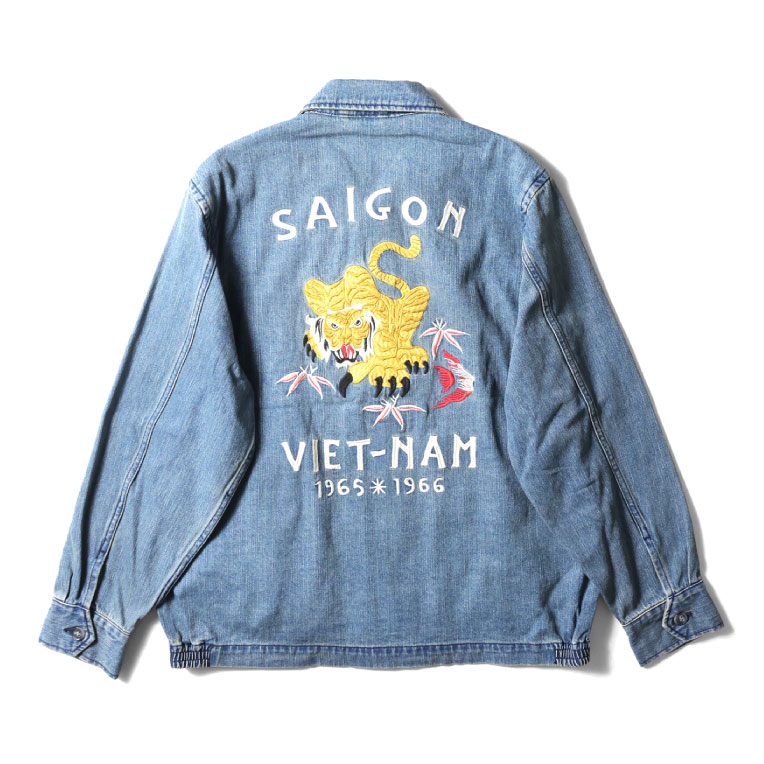 楽天市場】HOUSTON / ヒューストン 51479 DENIM VIETNAM JACKET (TIGER