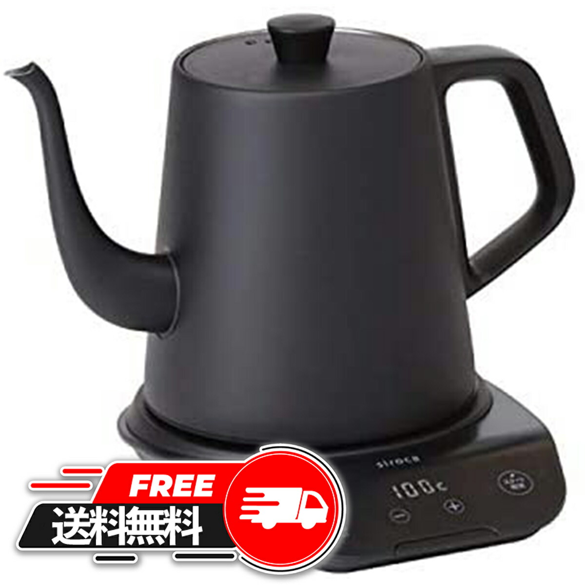 楽天市場】シロカ 温度調節電気ケトル sk-d171 ブラックの通販