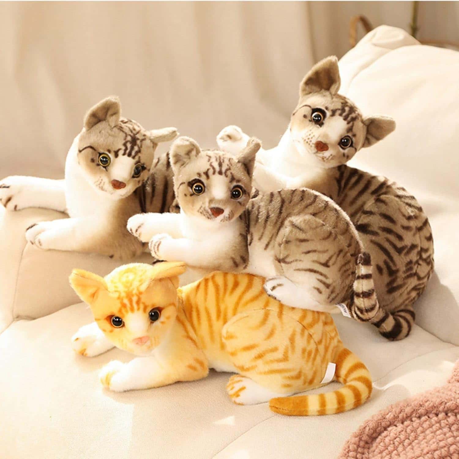 楽天市場】リアル 猫 ぬいぐるみ 置物 27cm 可愛い おもちゃ もちもち