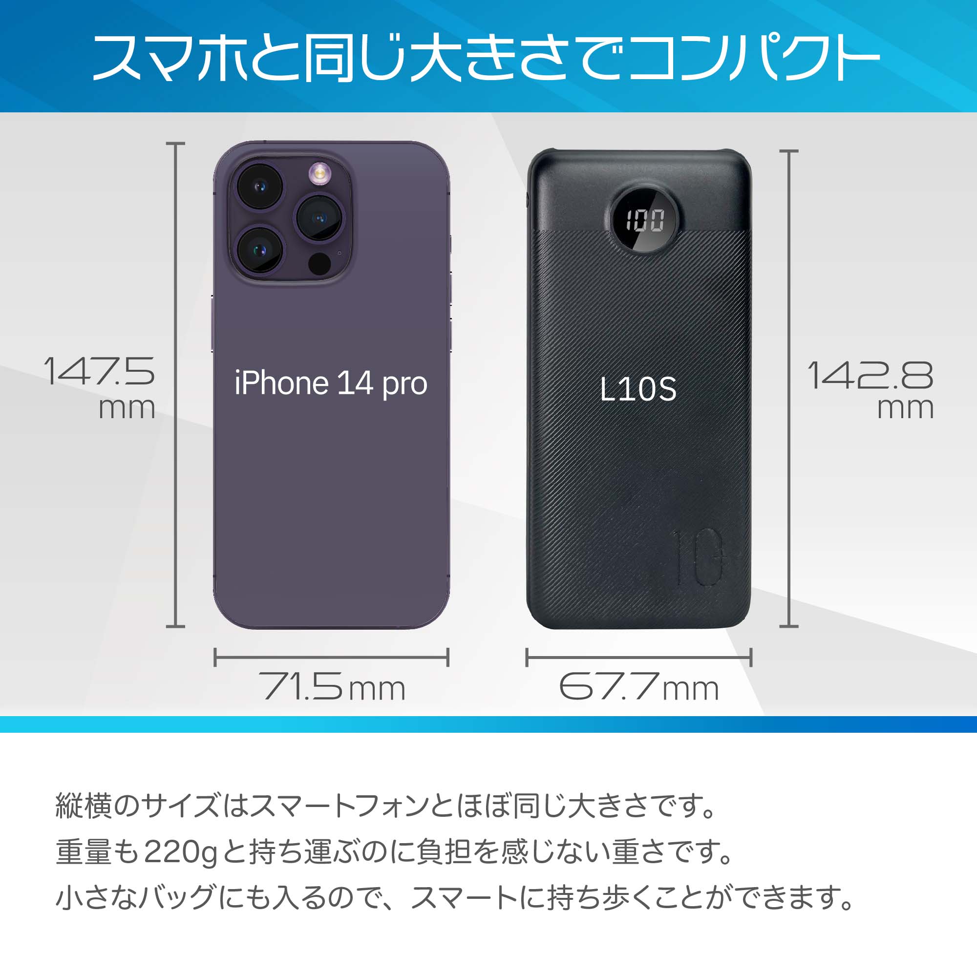 楽天市場】【日本正規代理店 R】 VEGER Power Bank UQ-L10S パワー