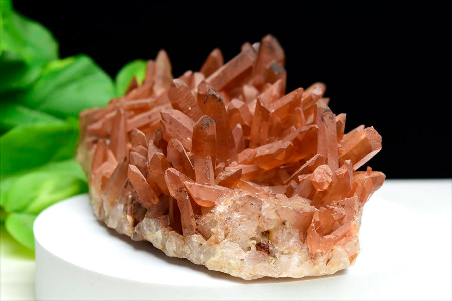 楽天市場】タンジェリンクォーツ 水晶 クラスター 原石 EXグレード