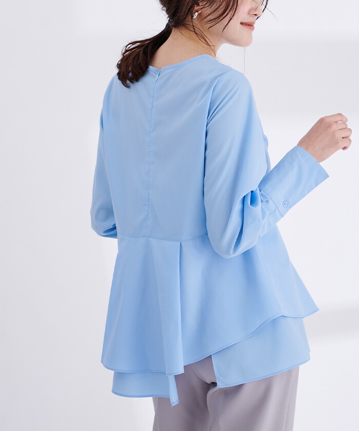 楽天市場】イレギュラーヘムペプラムトップス トップス レディース