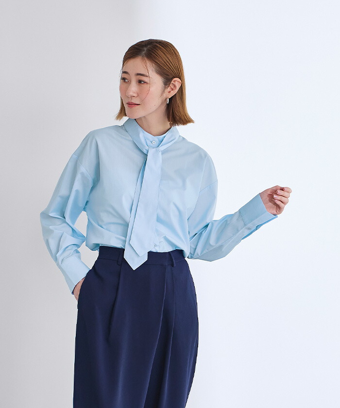 楽天市場】2wayネクタイ/ボウタイシャツ トップス レディース シャツ