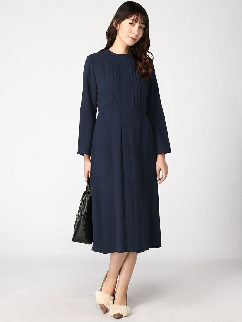楽天市場】【SALE／45%OFF】バックサテンプリーツワンピース CELFORD