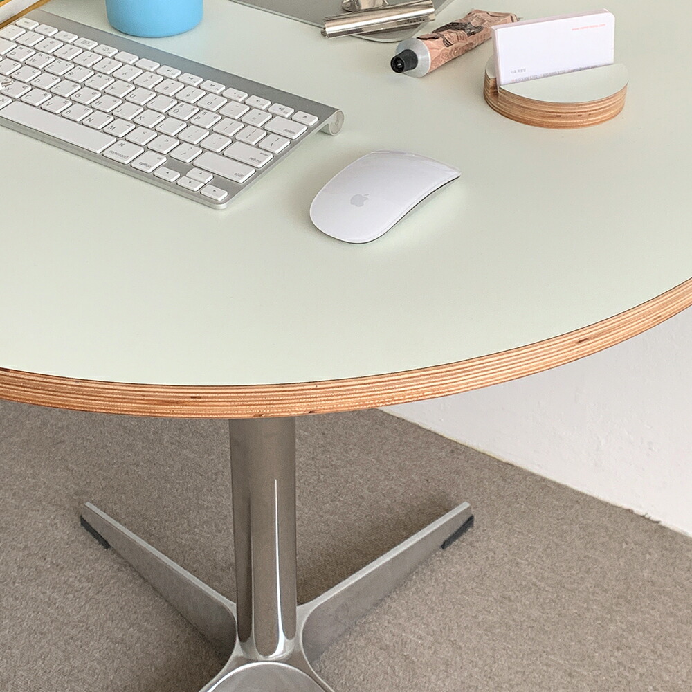 楽天市場】O'gre オグレ シラカバHPLホマイカ円形テーブル 韓国