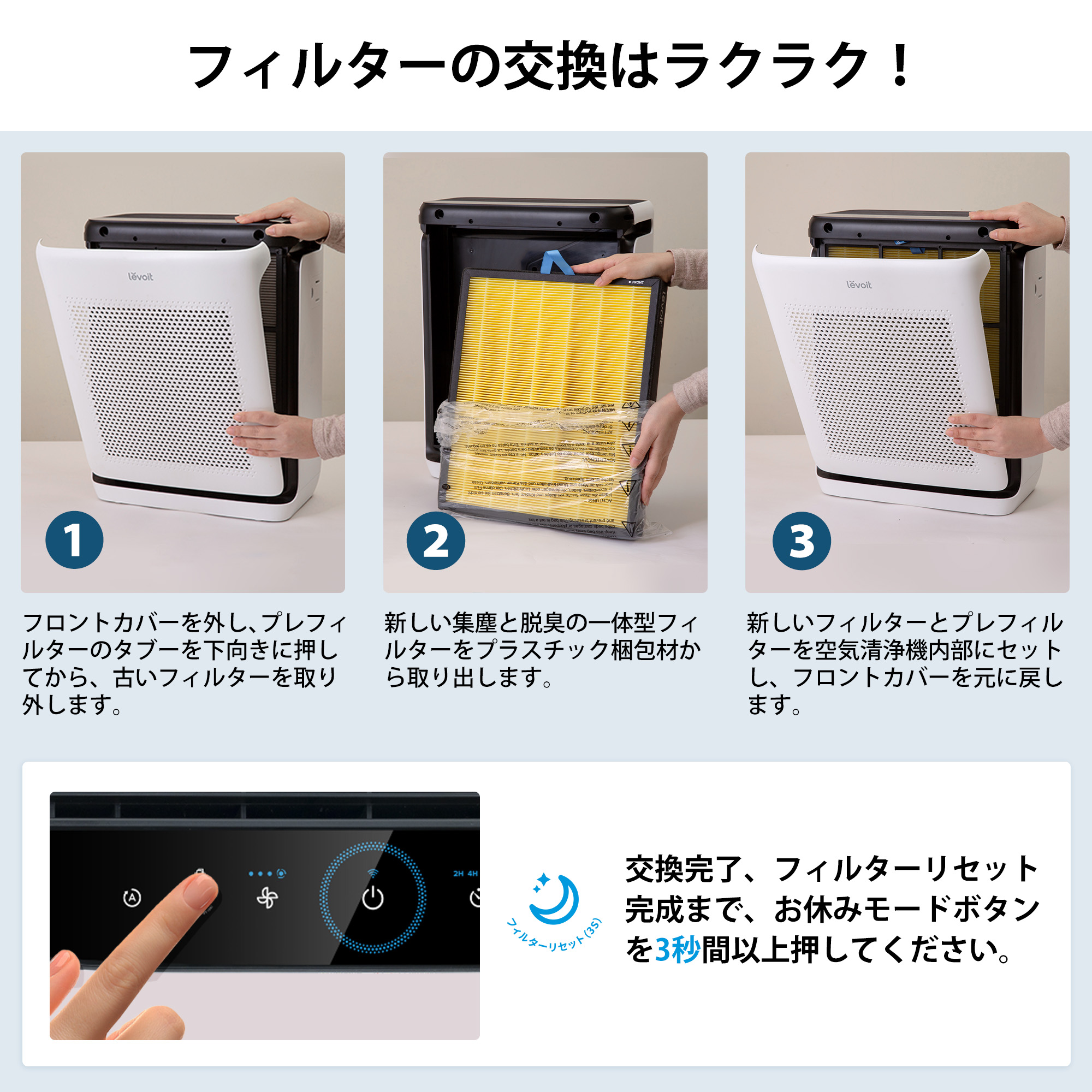 楽天市場】Levoit (レボイト) 空気清浄機 Vital 100S 空気清浄機 交換